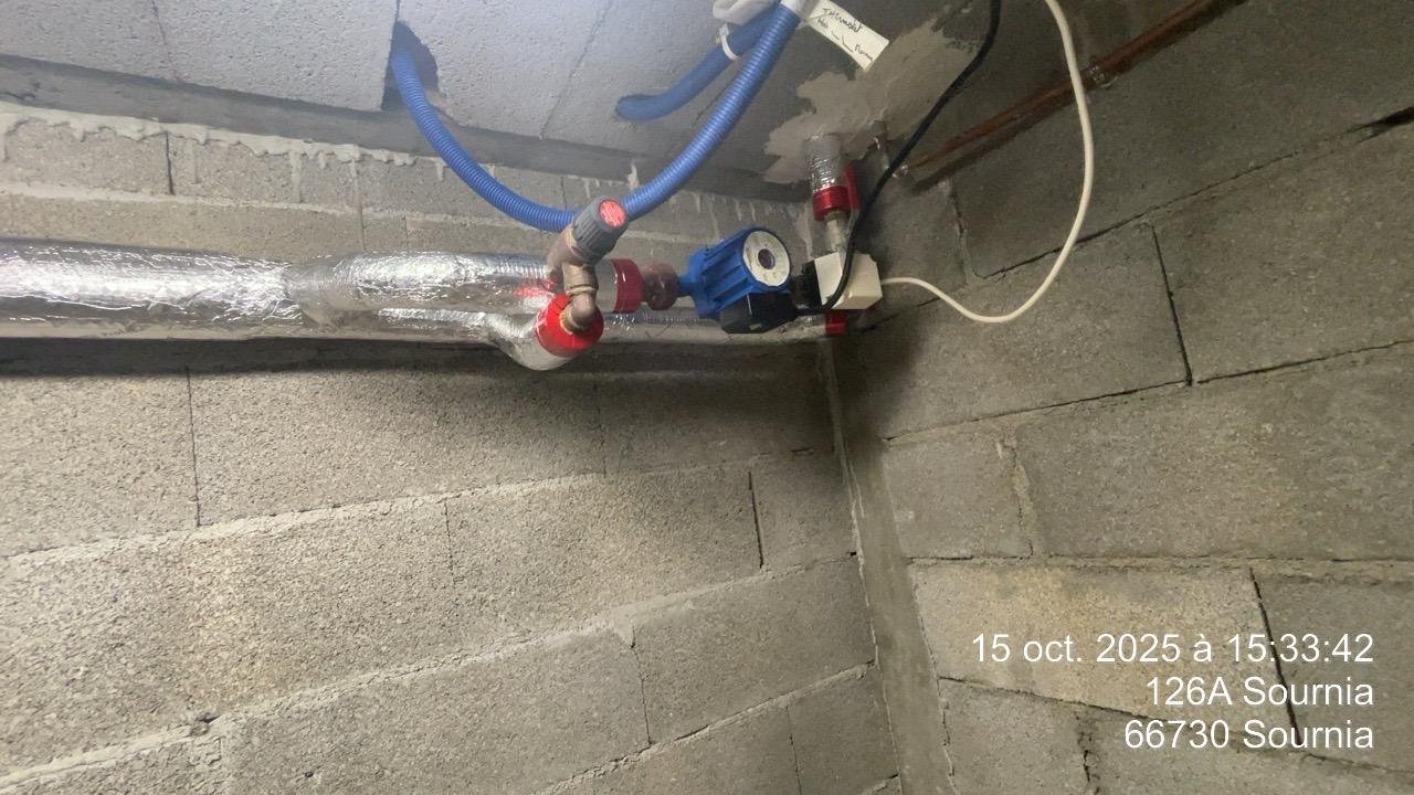 Calorifugeage des réseaux de chauffage – Sournia (66)