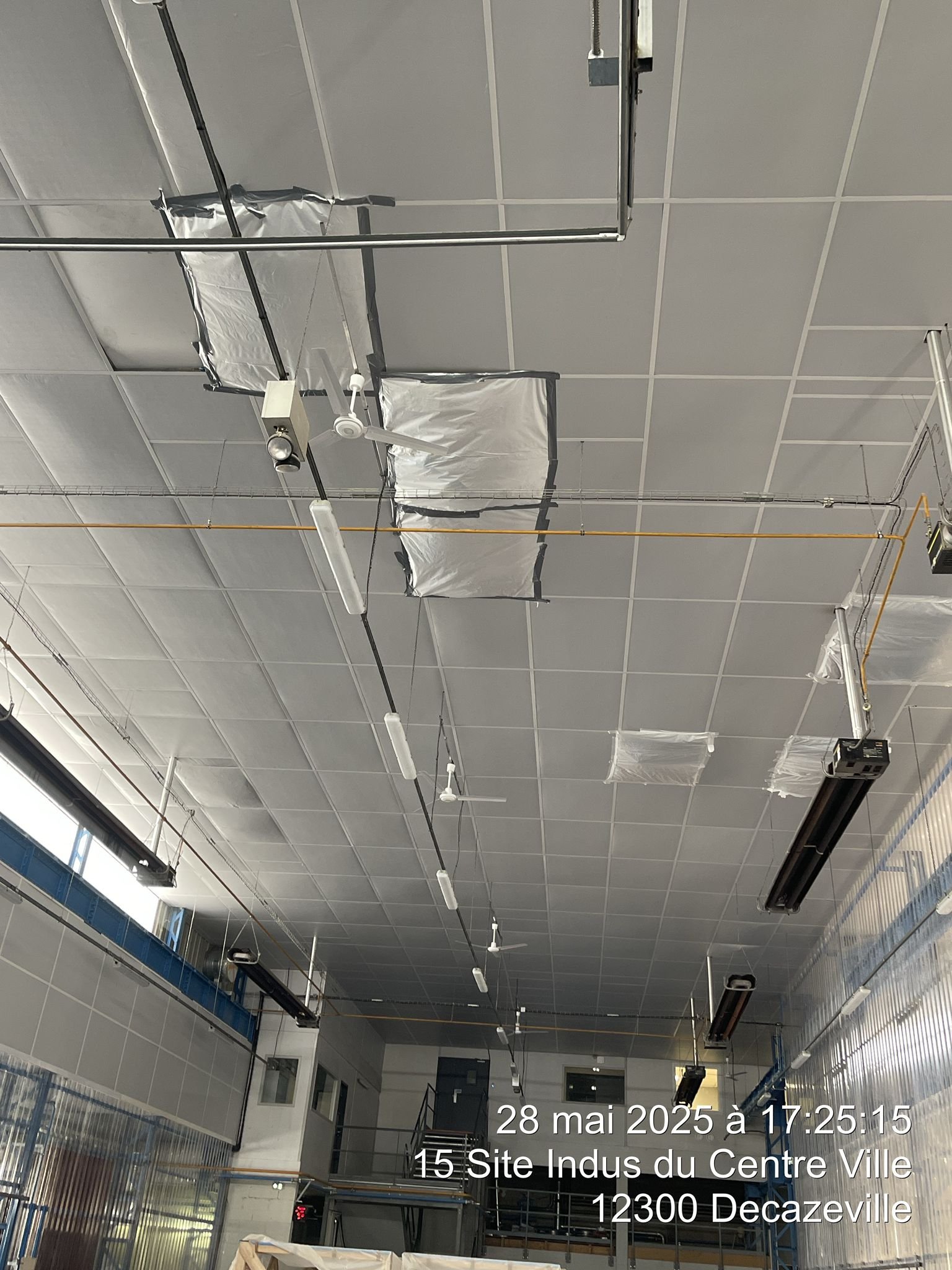 Installation de destratificateurs d’air à Decazeville (Aveyron)